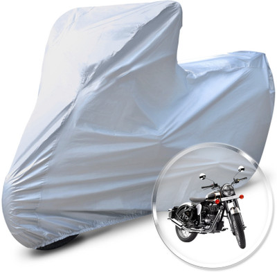 Neodrift Two Wheeler Cover for Royal Enfield(Classic Chrome, Silver)