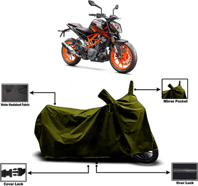 Amexride Two Wheeler Cover for KTM(250 Duke BS6, Green)