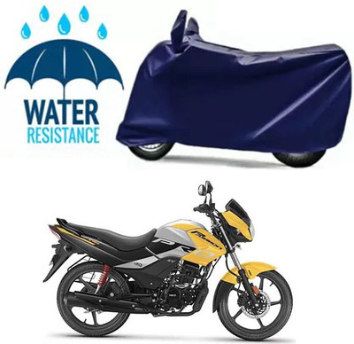 Mdstar Waterproof Two Wheeler Cover for Hero(Passion Pro i3S, Blue)