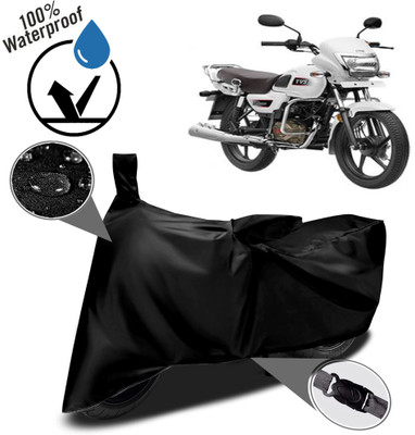 ROYAL AUTO MART Waterproof Two Wheeler Cover for TVS(Radeon, Black)
