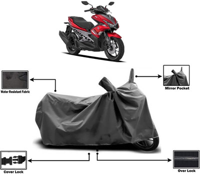 Amexride Two Wheeler Cover for Yamaha(Aerox 155 Maxi BS6, Grey)