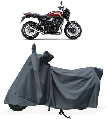 Tricway Two Wheeler Cover for Kawasaki(Z900 RS Cafe Racer BS6, Grey)