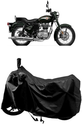 MMSSTAR Waterproof Two Wheeler Cover for Royal Enfield(Standardv, Black)