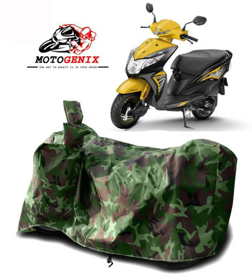 MOTOGENIX Two Wheeler Cover for Honda(Dio, Green)