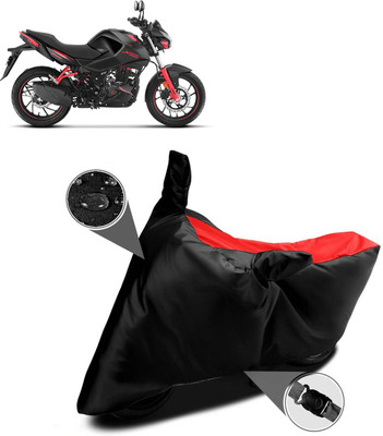 DeepShakshi AUTOMOTIVE Two Wheeler Cover for Hero(CBZ Extreme, Red, Black)