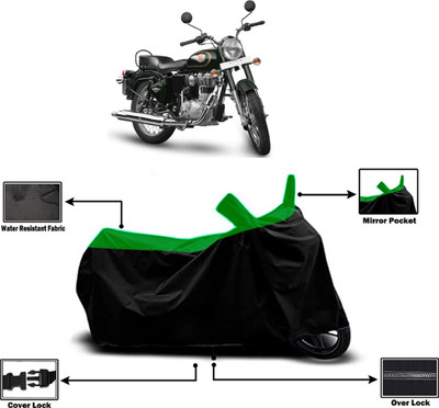 Amexride Two Wheeler Cover for Royal Enfield(Standardv BS6, Green)