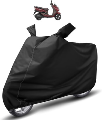 Auto Hub Waterproof Two Wheeler Cover for Suzuki(Burgman Street, Black)