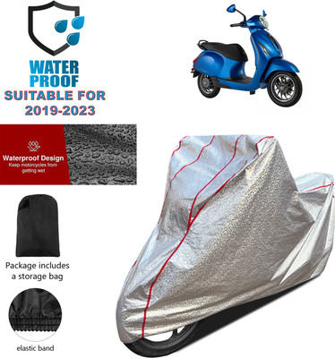 PAGORA Waterproof Two Wheeler Cover for Bajaj(Chetak, Silver)