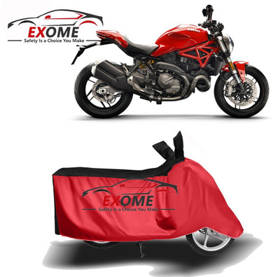 SMDP Waterproof Two Wheeler Cover for Ducati(Monster 821, Red, Black)