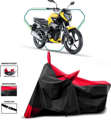 WMIZEXA Two Wheeler Cover for Universal For Bike(Raider, Red, Black)