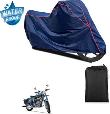 PAGORA Waterproof Two Wheeler Cover for Royal Enfield(Classic Squadron, Blue)