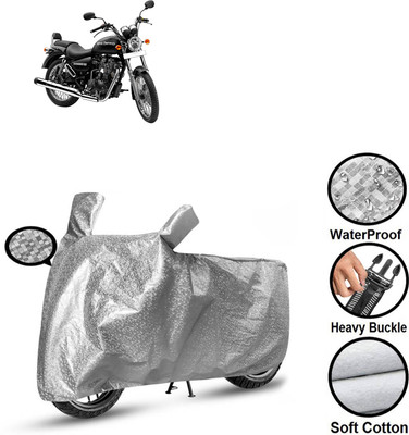 CODOKI Waterproof Two Wheeler Cover for Royal Enfield(Thunderbird 500, Silver)