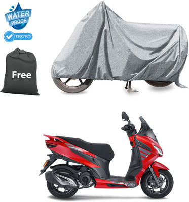CODOKI Waterproof Two Wheeler Cover for Aprilia(SXR 160 BS6, Silver)