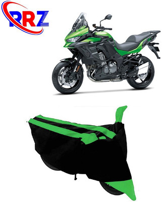 RRZ Waterproof Two Wheeler Cover for Kawasaki(Versys 1000, Black, Green)
