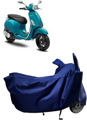 Amexride Two Wheeler Cover for Piaggio(Vespa, Blue)