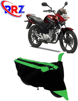 RRZ Waterproof Two Wheeler Cover for Yamaha(YBR 125, Black, Green)