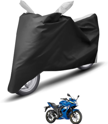 Caronix Waterproof Two Wheeler Cover for Suzuki(Gixxer SF, Silver)