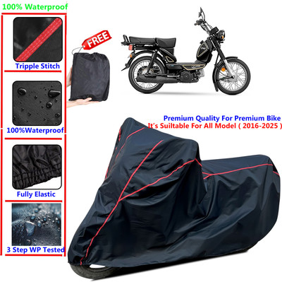 SThanaveX Waterproof Two Wheeler Cover for TVS(Heavy Duty Super XL, Black)