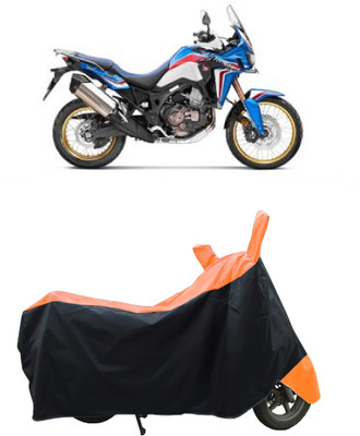 Coxtor Waterproof Two Wheeler Cover for Honda(CRF1000L Africa Twin BS6, Orange)