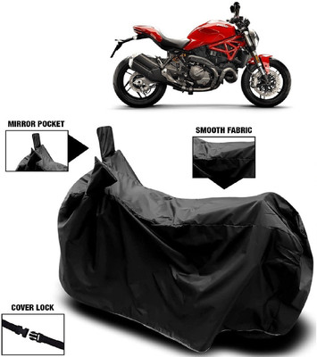 MMSSTAR Waterproof Two Wheeler Cover for Ducati(Monster 82, Black)