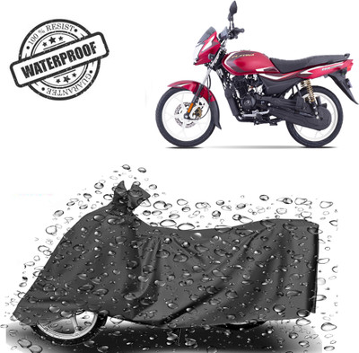 ROYAL AUTO MART Waterproof Two Wheeler Cover for Bajaj(Platina 110, Grey)