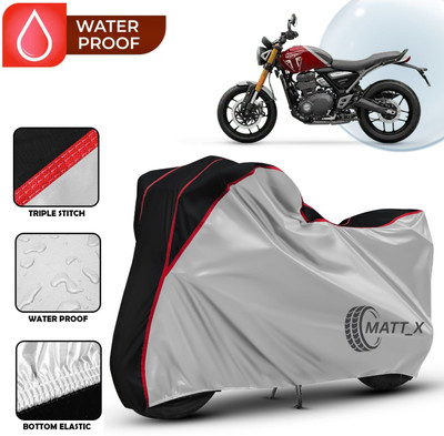 MATT_X Waterproof Two Wheeler Cover for Triumph(Speed Twin, Multicolor, Silver, Black)