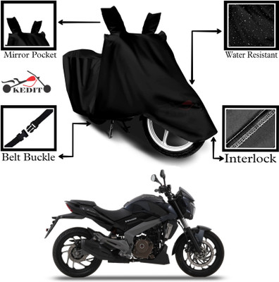 KEDIT Two Wheeler Cover for Universal For Bike(Dominar 250, Black)