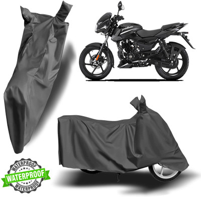 ROYAL AUTO MART Waterproof Two Wheeler Cover for Bajaj(Pulsar 125, Grey)