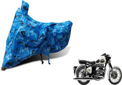 The Sapphire Two Wheeler Cover for Universal For Bike(Blue)