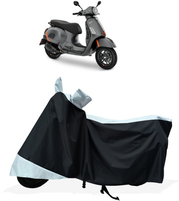 Tricway Two Wheeler Cover for Vespa(GTS Super 300 BS6, White)