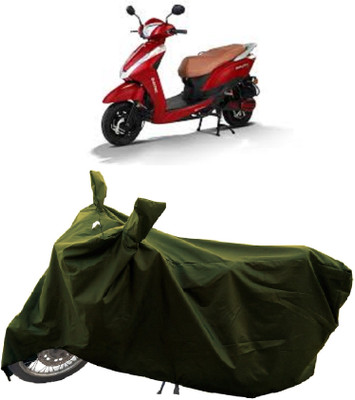 GROFATIK Two Wheeler Cover for Ampere(Magnus BS6, Green)