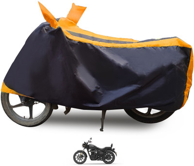 Euro Care Waterproof Two Wheeler Cover for Royal Enfield(Meteor 350, Orange)