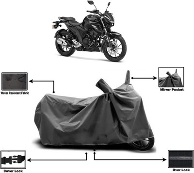 Amexride Two Wheeler Cover for Yamaha(FZ-25 BS6, Grey)