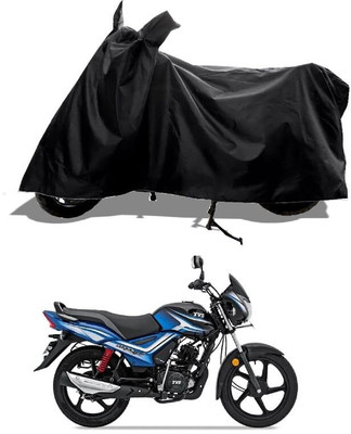 AASHTIK MART Two Wheeler Cover for TVS(Star City Plus, Black)