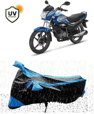 DeepShakshi AUTOMOTIVE Two Wheeler Cover for Hero(Super Splendor, Blue, Black)