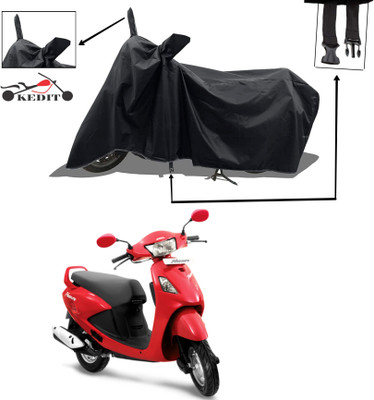 KEDIT Two Wheeler Cover for Universal For Bike(Pleasure, Black)