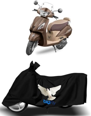 Big fly Two Wheeler Cover for TVS(Jupiter, Black)