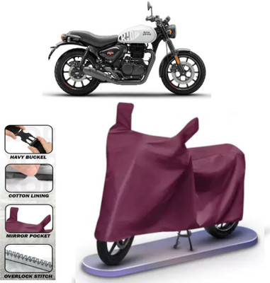 WMIZEXA Waterproof Two Wheeler Cover for Royal Enfield(Hunter 350, Maroon)