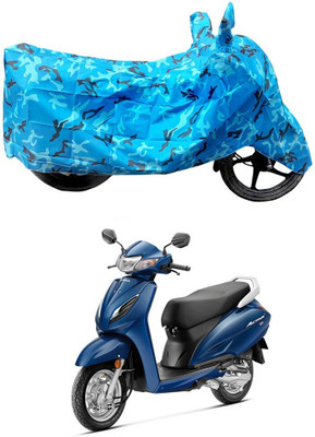 HYBRIDS COLLECTION Two Wheeler Cover for Honda(Activa 6G, Blue)