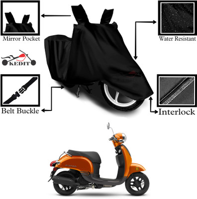 KEDIT Two Wheeler Cover for Honda(Black)