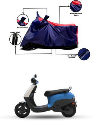 Mdstar Waterproof Two Wheeler Cover for Ola(Scooty, Red, Blue)
