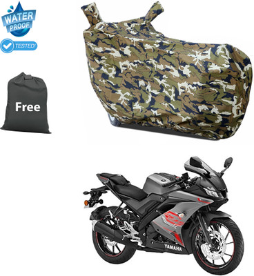 CODOKI Waterproof Two Wheeler Cover for Yamaha(YZF R15 V3.0, Yellow)