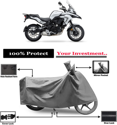 Amexride Two Wheeler Cover for Benelli(TRK 502, Grey)
