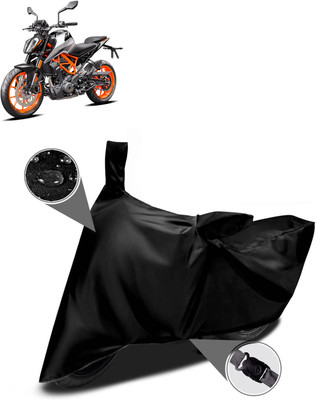 DeepShakshi AUTOMOTIVE Two Wheeler Cover for KTM(390 Duke BS6, Black)