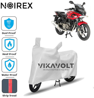 NOIREX Waterproof Two Wheeler Cover for Bajaj(Pulsar 220F, Silver)