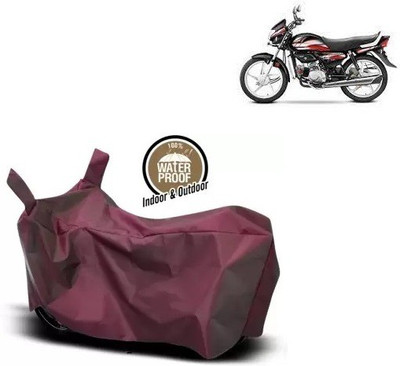 OliverX Waterproof Two Wheeler Cover for Hero(HF, Maroon)
