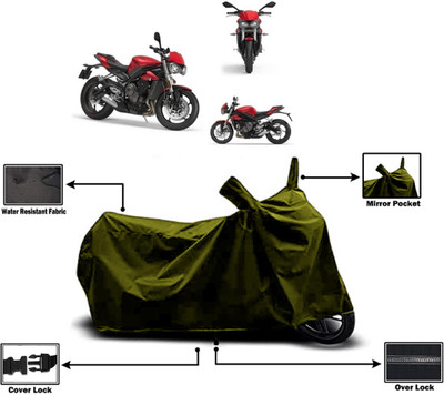 Amexride Two Wheeler Cover for Triumph(Street Triple, Green)