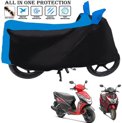 OliverX Waterproof Two Wheeler Cover for Honda(Dio, Black, Blue)