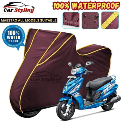 OliverX Waterproof Two Wheeler Cover for Suzuki(Maestro, Maroon, Yellow)