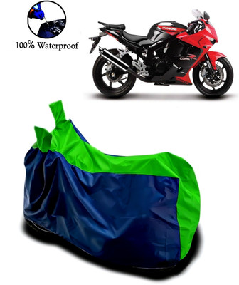Autofly Waterproof Two Wheeler Cover for Hyosung(Comet, Blue, Green)